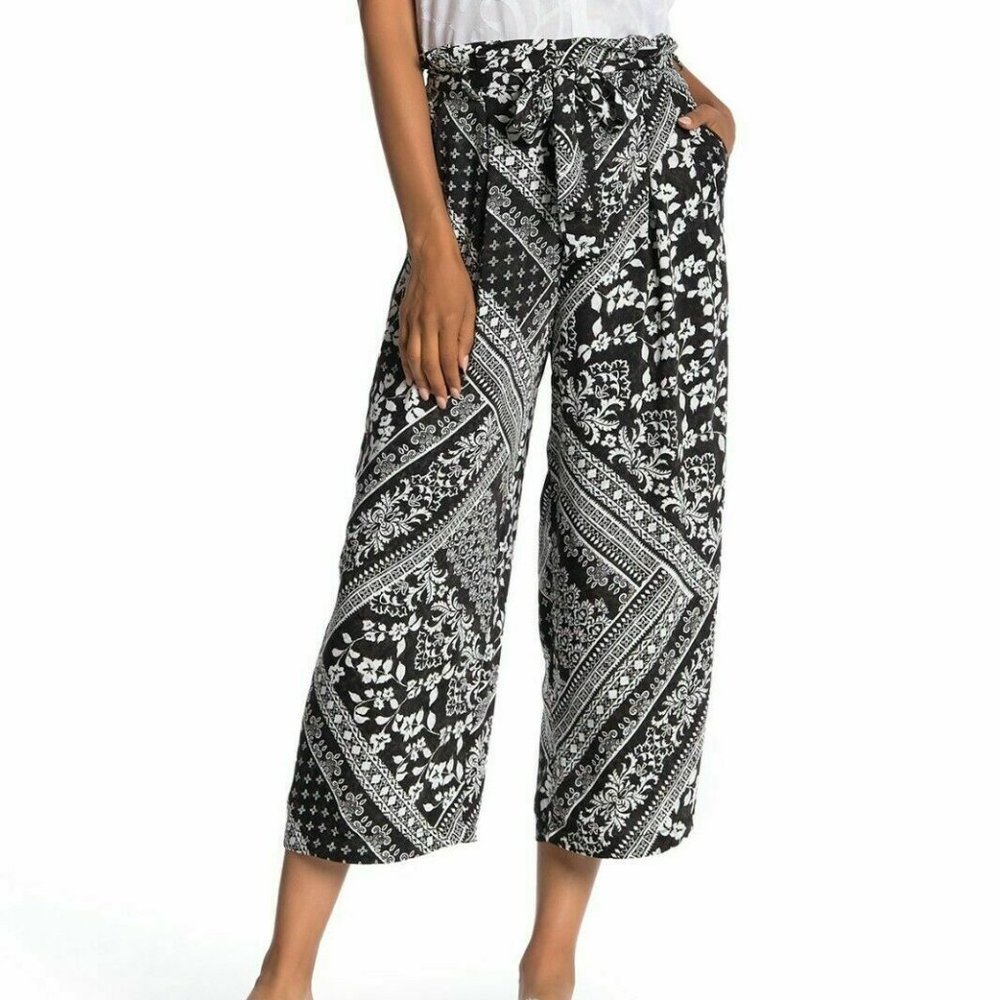 Laundry By Shelli Segal Paperbag Waist Scarf Print